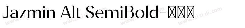 Jazmin Alt SemiBold字体转换